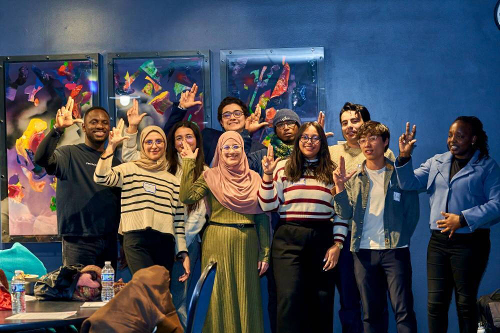 Lilian at far right with fellow graduate students